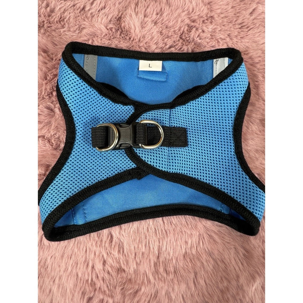 Dog‎ Harness, Blue Mesh, Size LARGE WITH BLACK